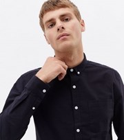 New Look Black Long Sleeve Oxford Shirt
